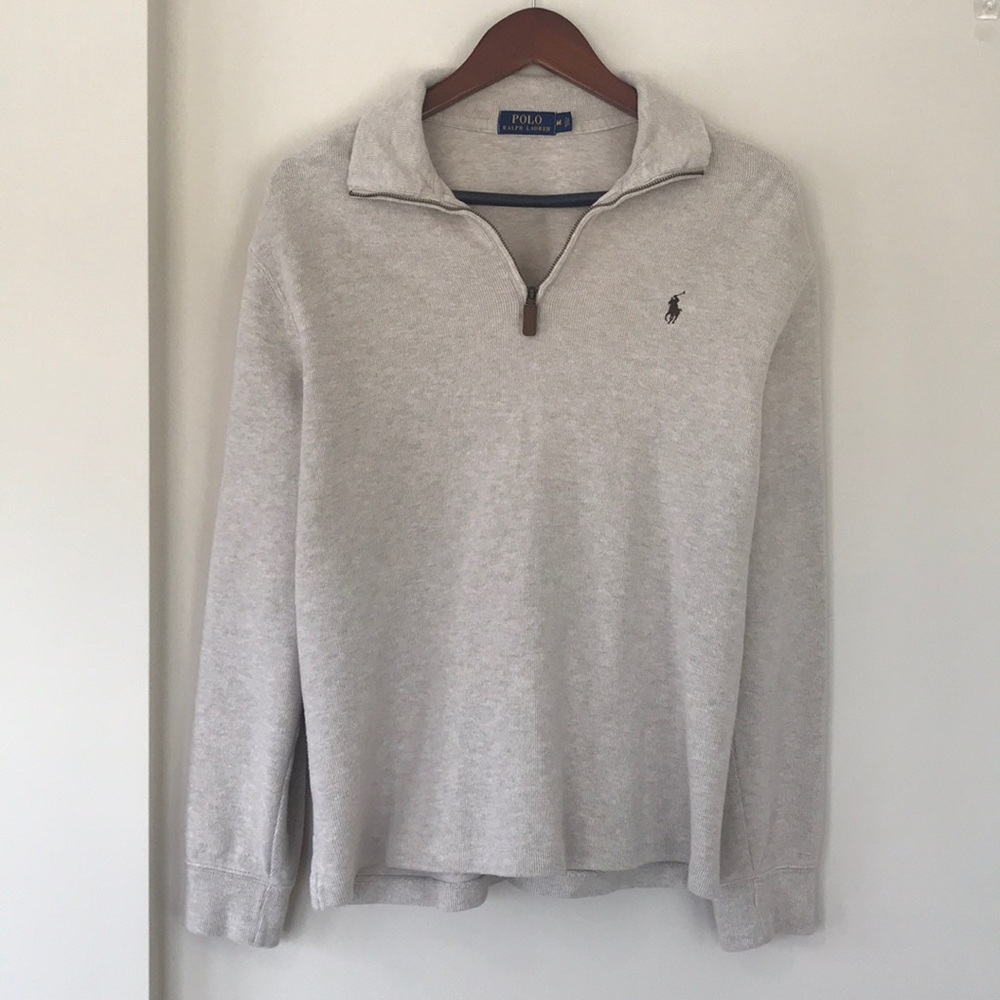 Men’s Cream Ralph Lauren Pull Over Sweater (M)